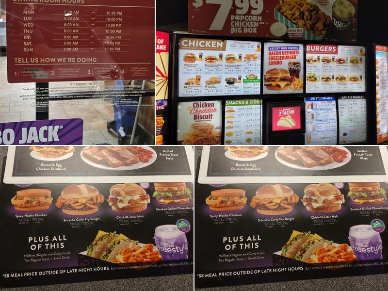 Jack in the Box Menu