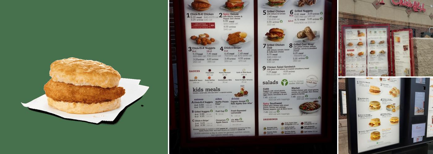 Chick-fil-A Menu