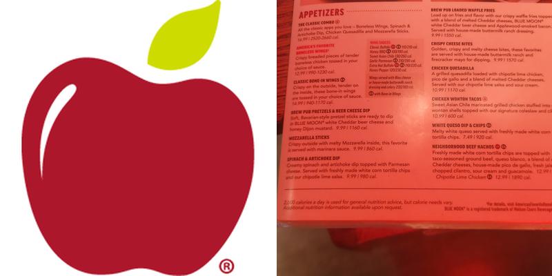 Applebee's Grill + Bar Menu
