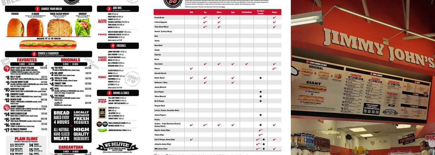 Jimmy John's Menu