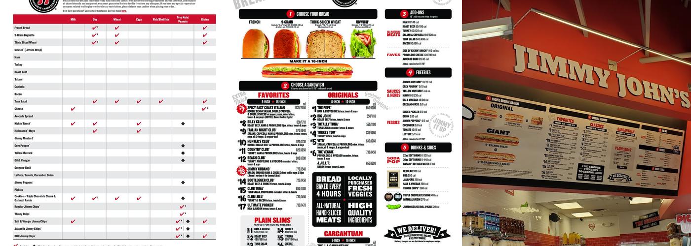 Jimmy John's Menu
