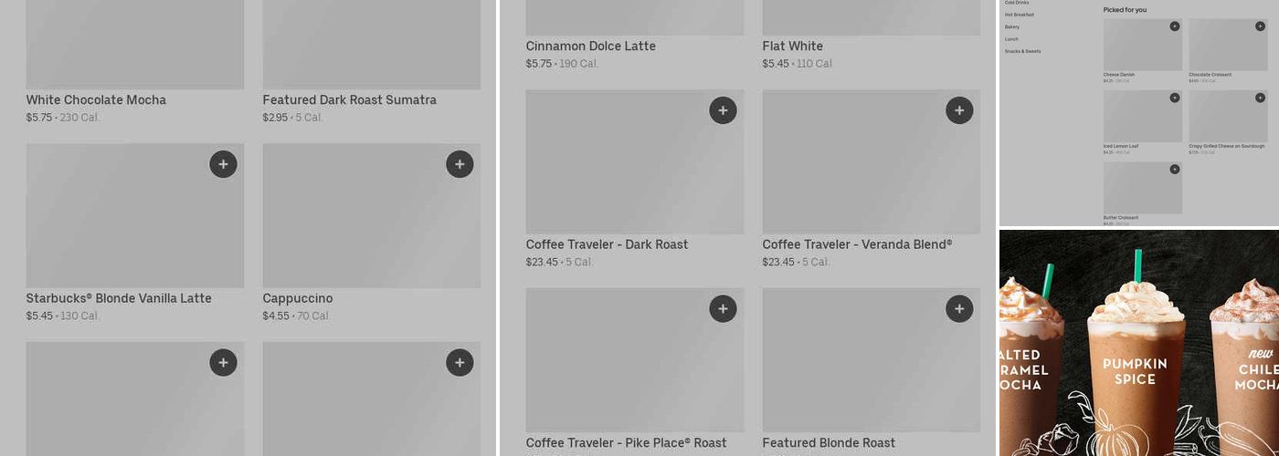 Starbucks Menu