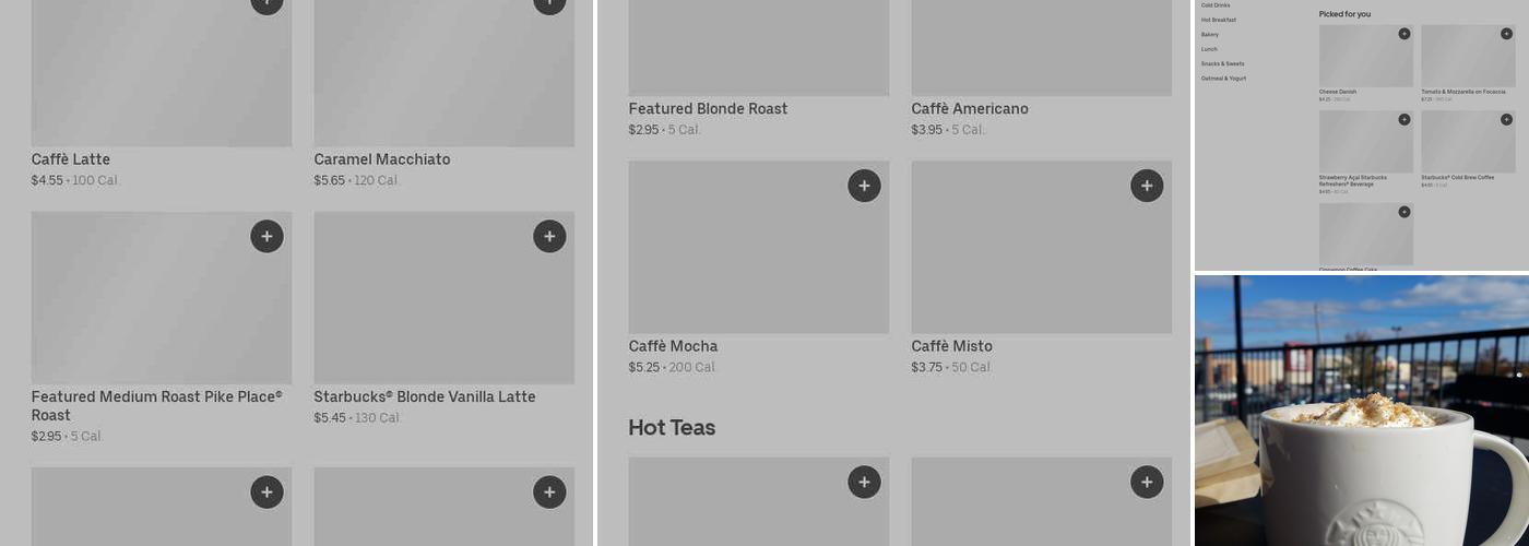 Starbucks Menu