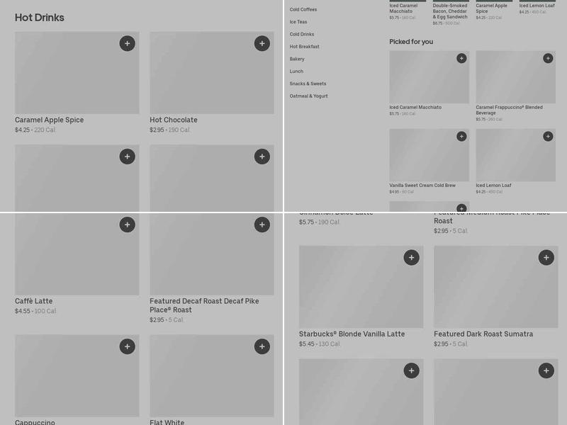 Starbucks Menu