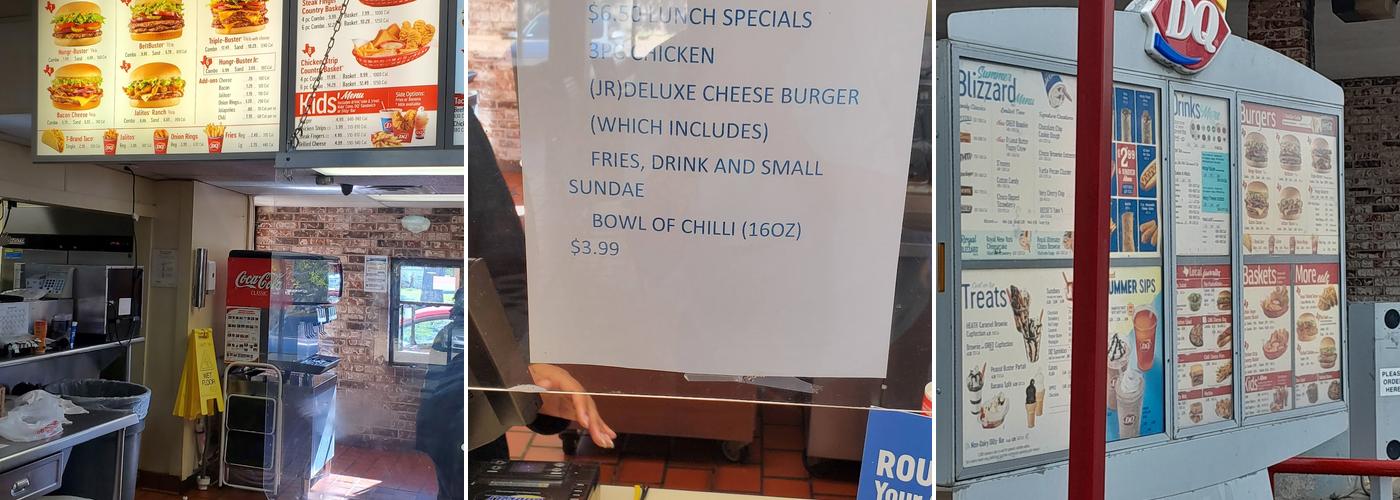 Dairy Queen Menu