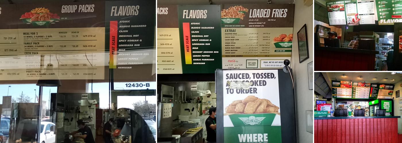 Wingstop Menu