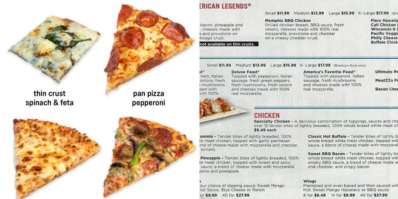 Domino's Pizza Menu