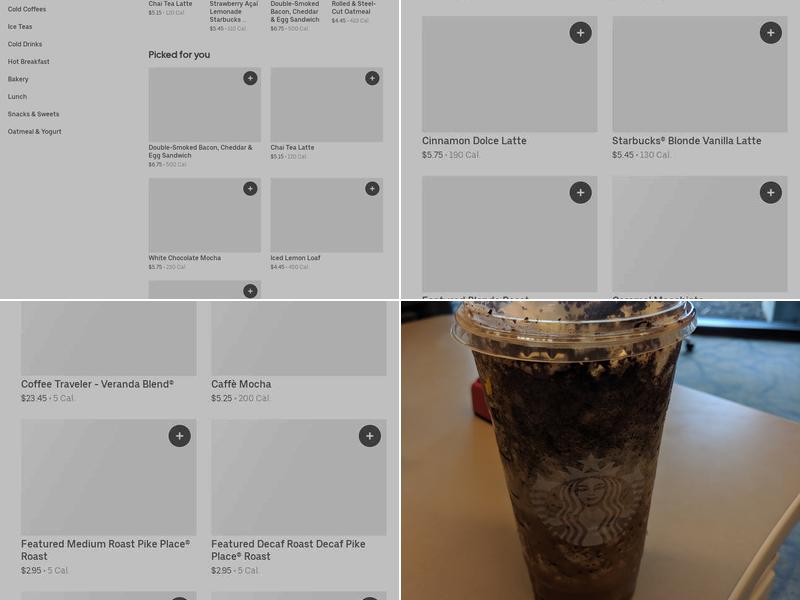 Starbucks Menu