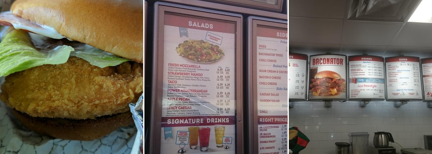 Wendy's Menu