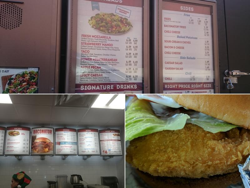 Wendy's Menu