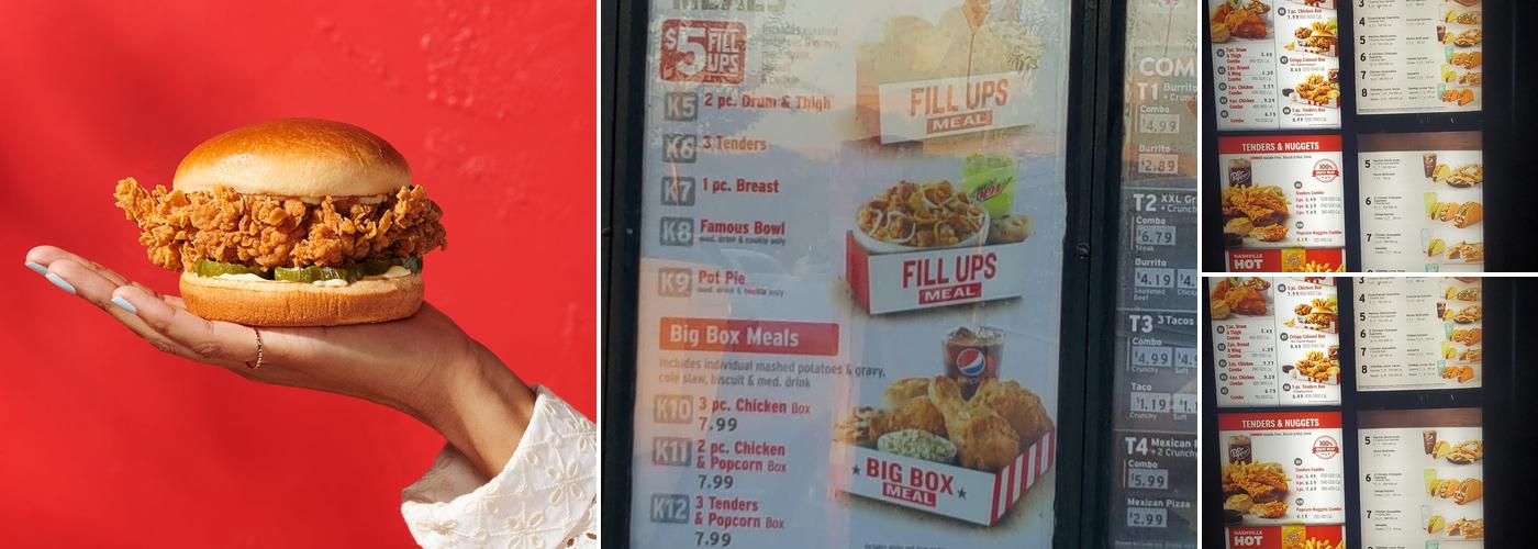 KFC Menu
