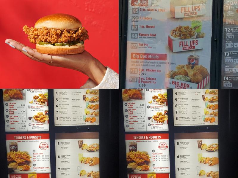 KFC Menu