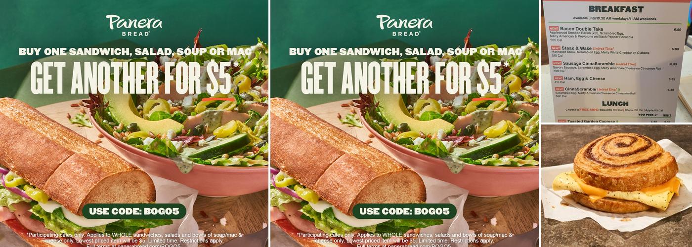 Panera Bread Menu