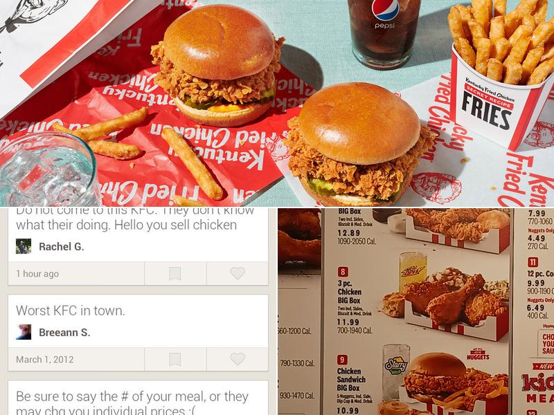 KFC Menu
