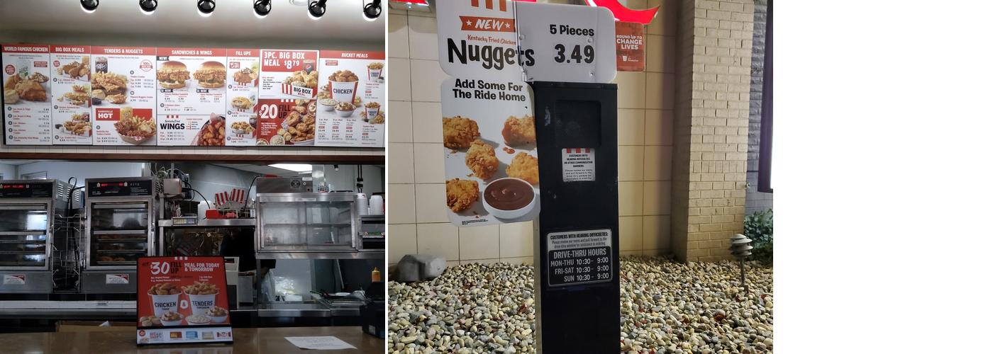 KFC Menu