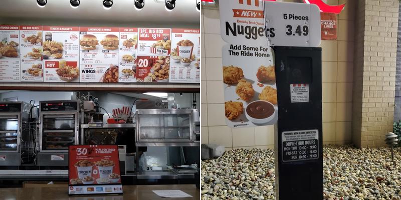 KFC Menu