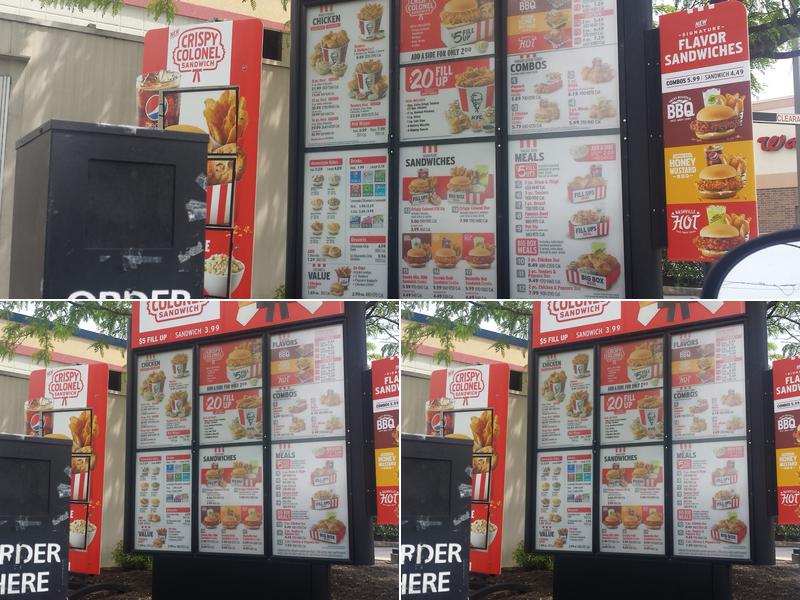 KFC Menu