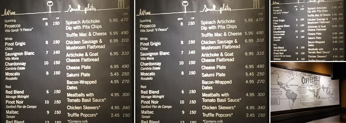 Starbucks Menu