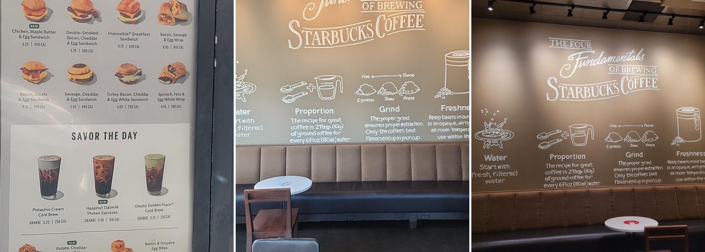 Starbucks Menu