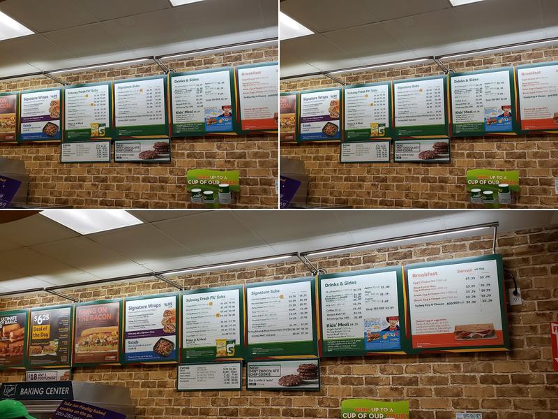 Subway Menu