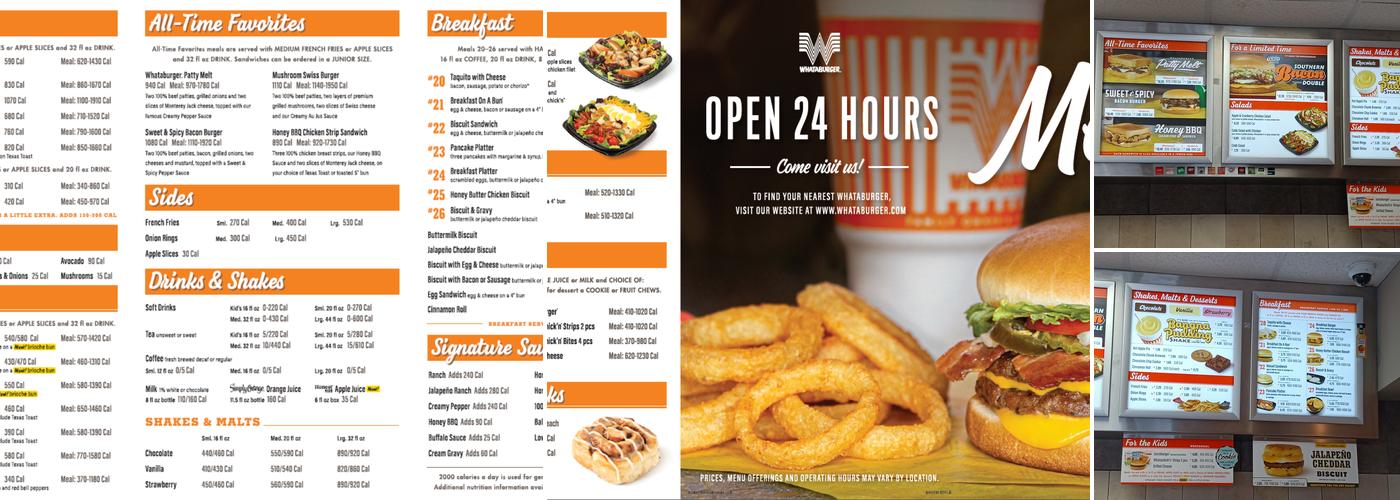 Whataburger Menu