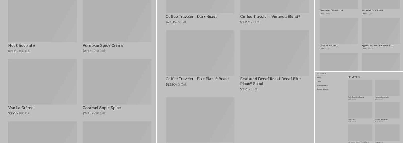 Starbucks Menu
