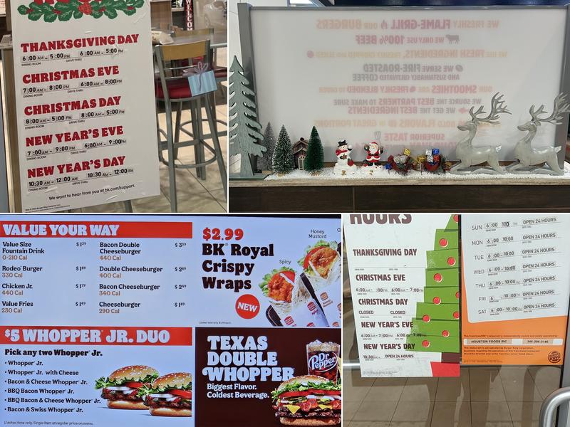 Burger King Menu