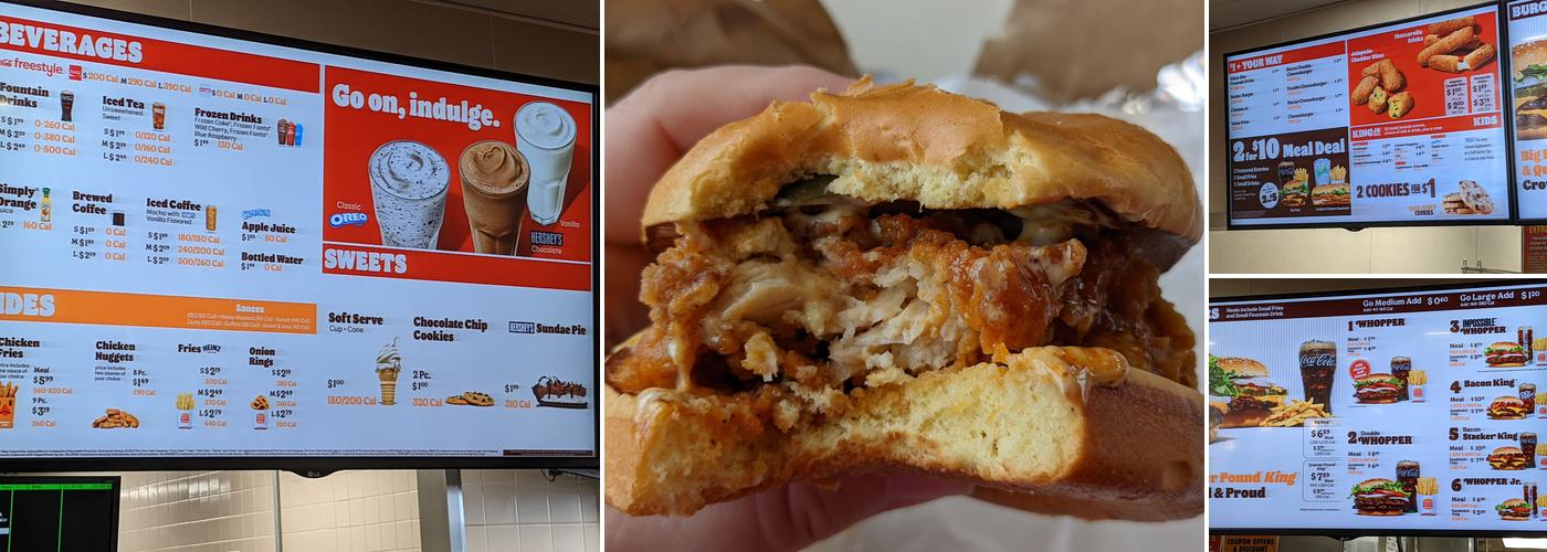 Burger King Menu