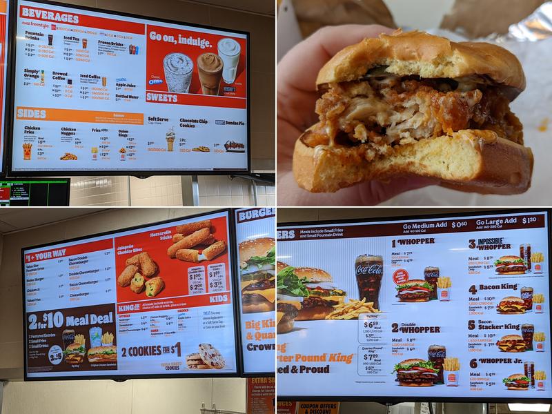 Burger King Menu
