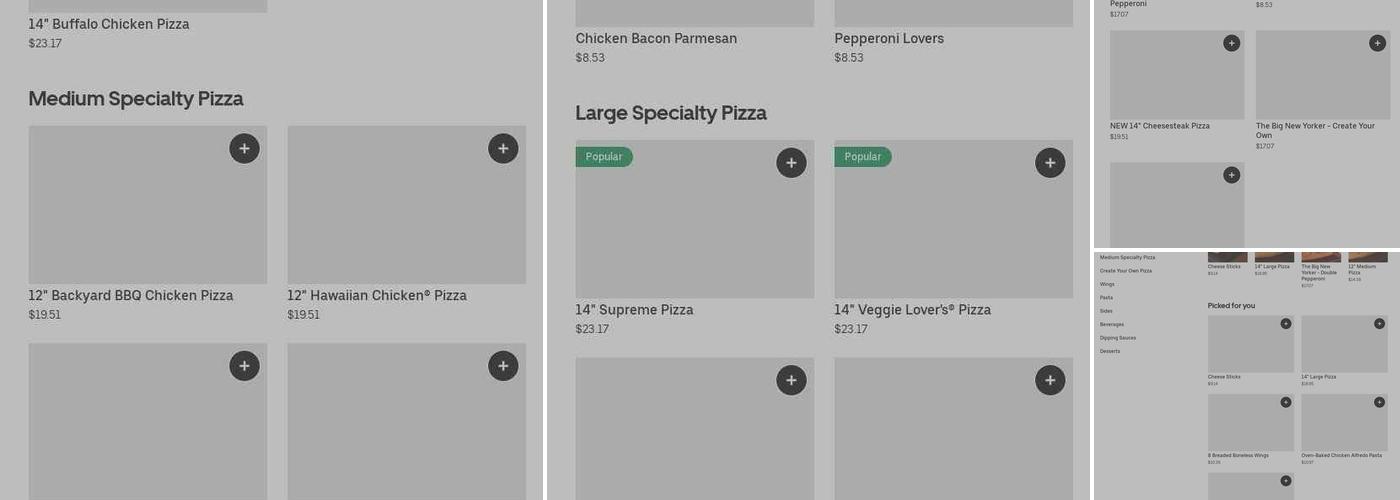 Pizza Hut Menu
