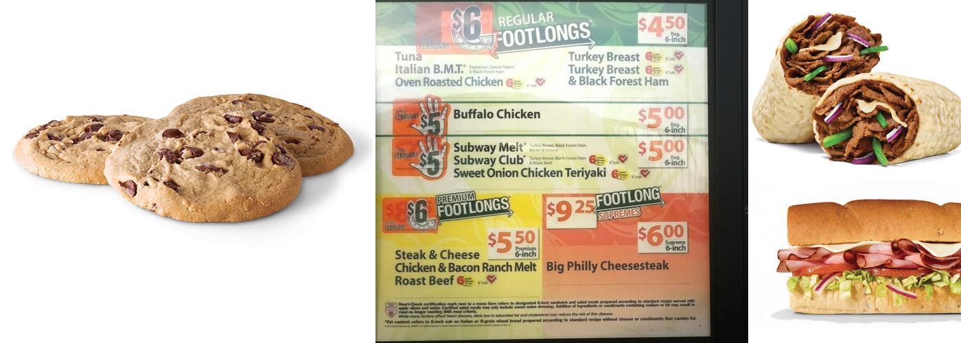 Subway Menu