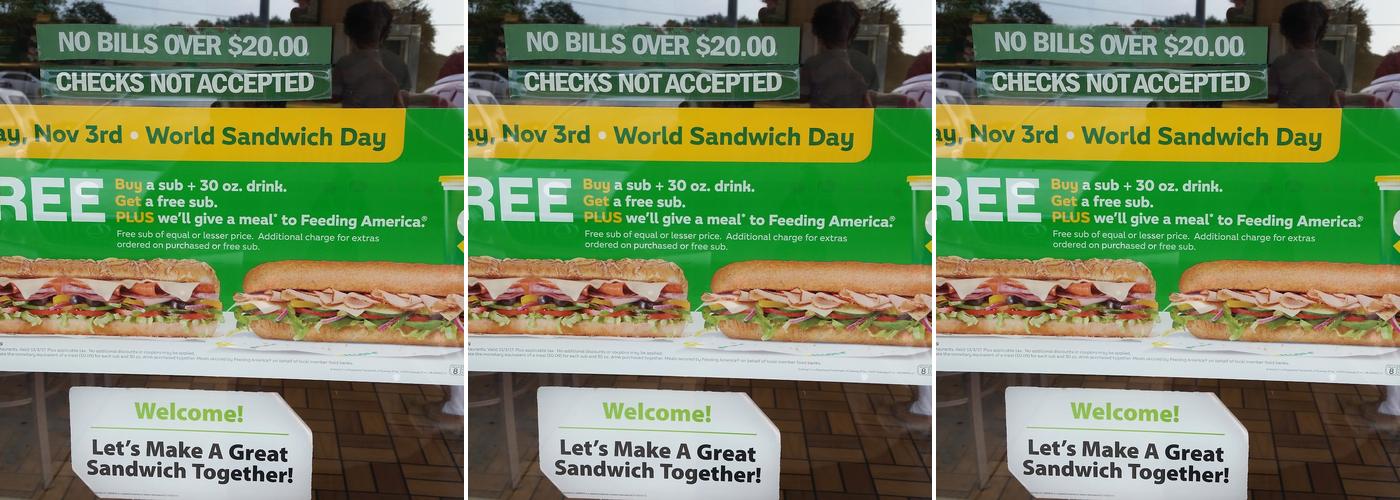 Subway Menu