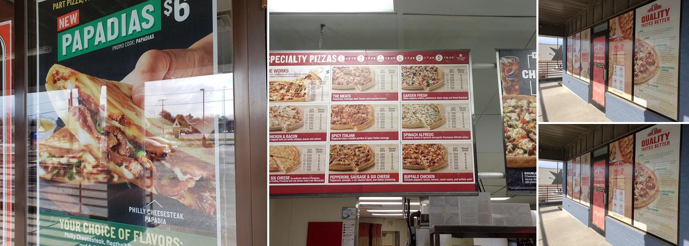 Papa Johns Pizza Menu