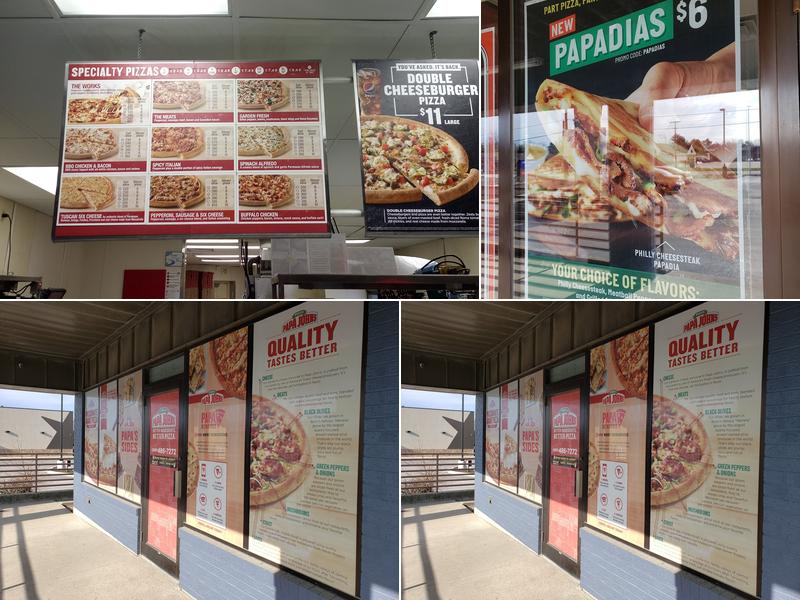 Papa Johns Pizza Menu