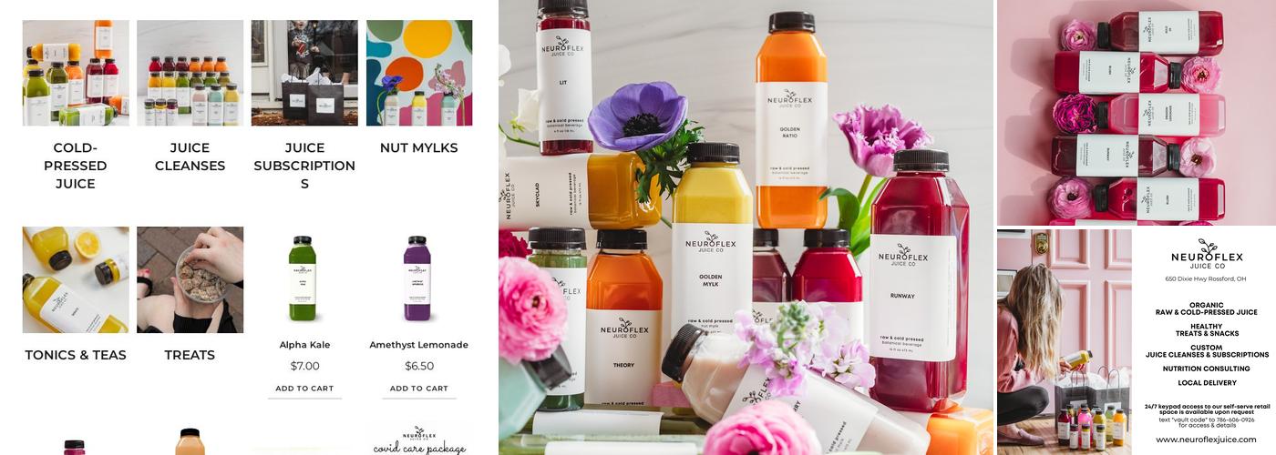 Neuroflex Juice Co. Menu