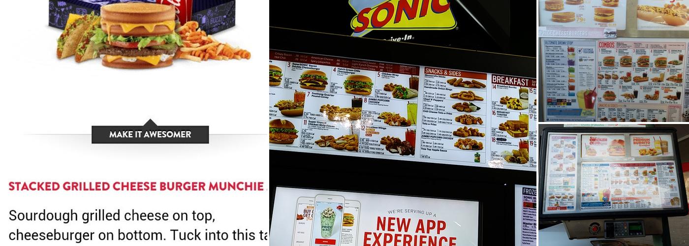 Sonic Drive-In Menu