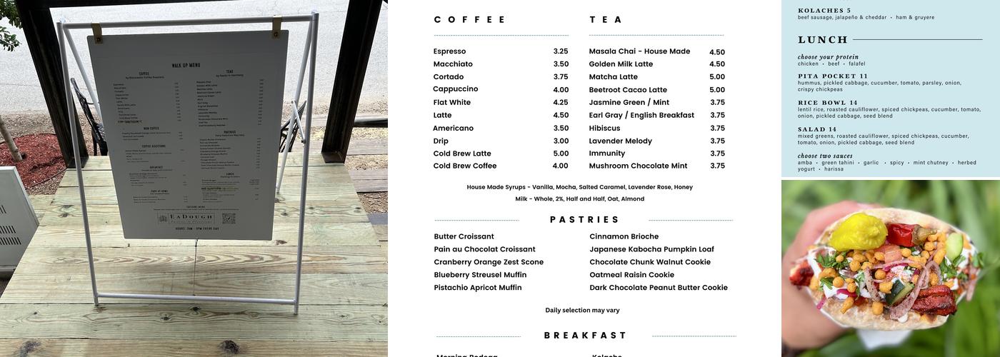 EaDough Menu