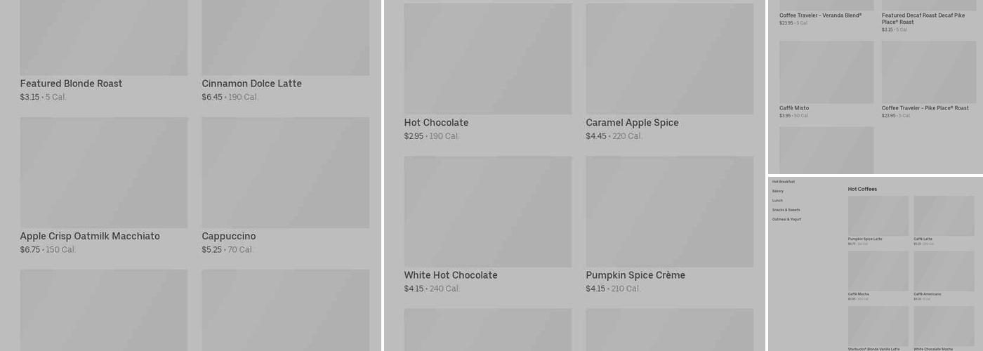 Starbucks Menu