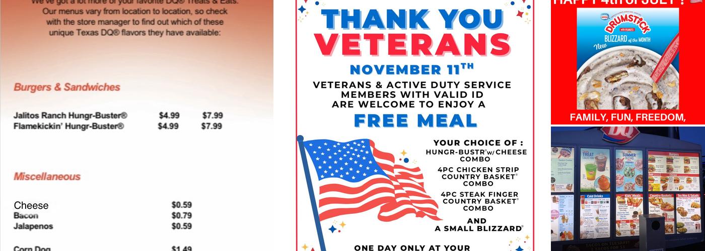 Dairy Queen of Glen Rose Menu