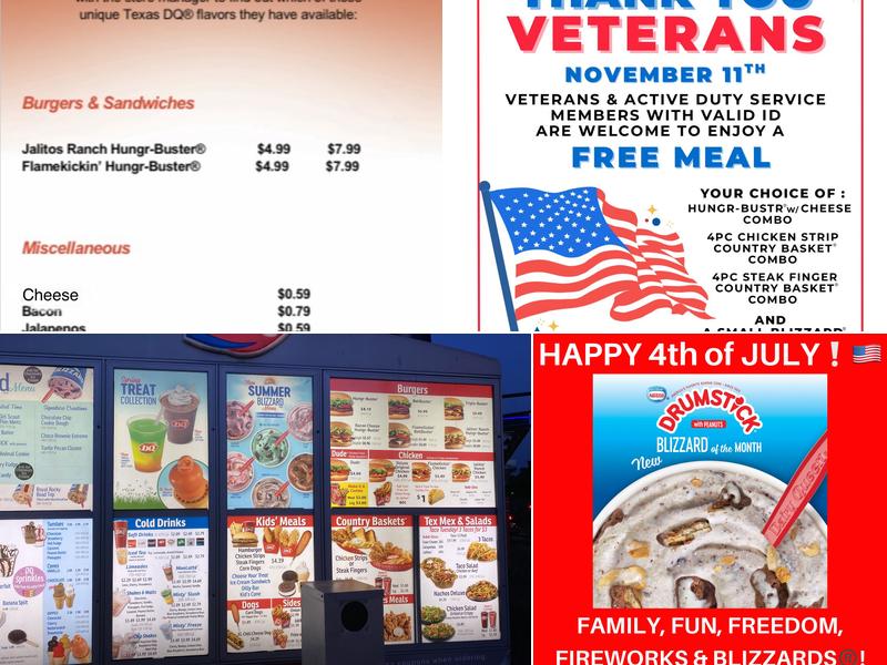 Dairy Queen of Glen Rose Menu