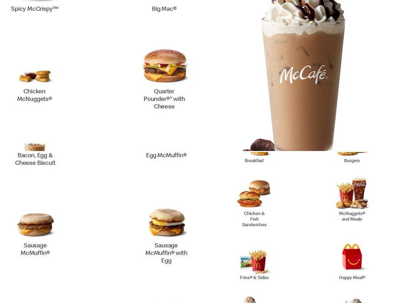 McDonald's Menu