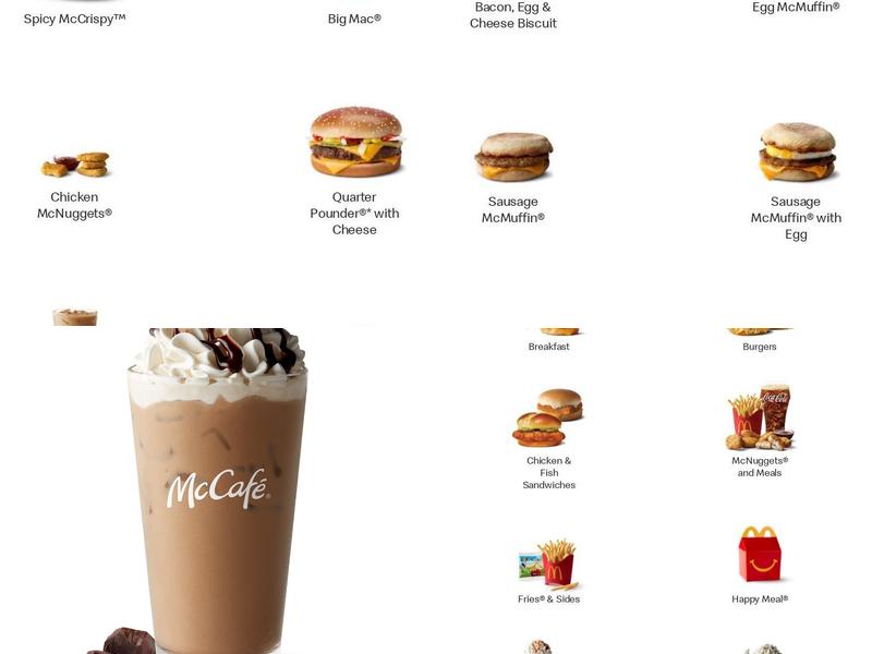 McDonald's Menu