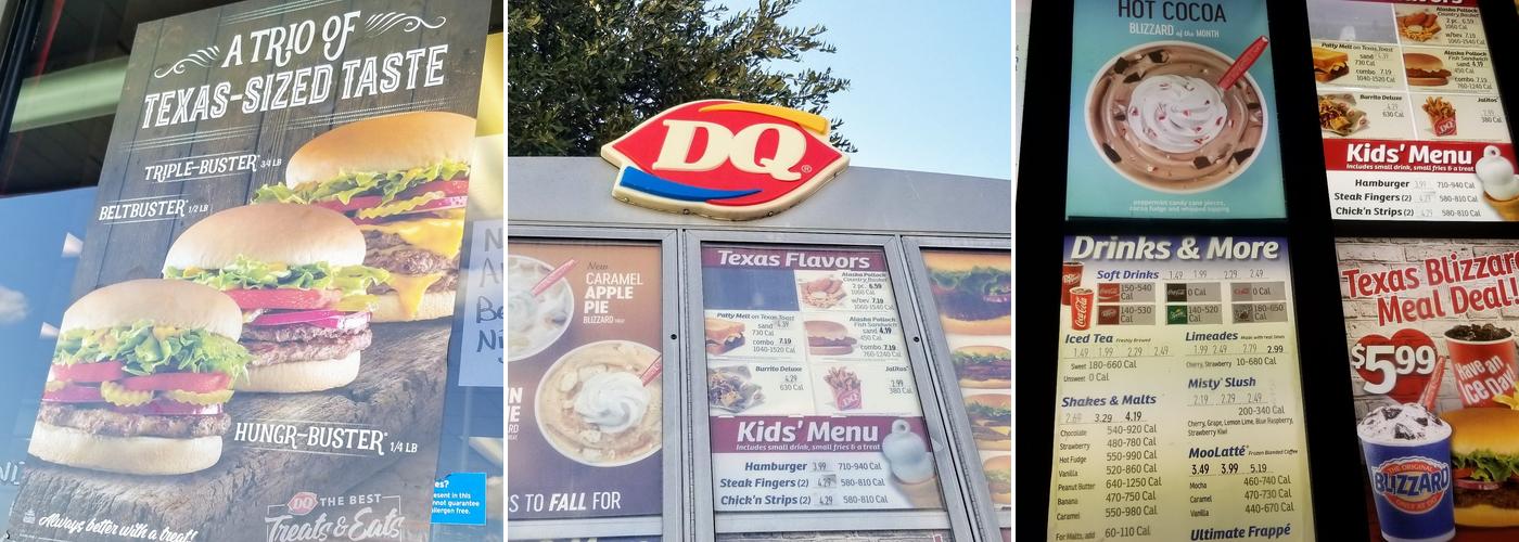 Dairy Queen Menu