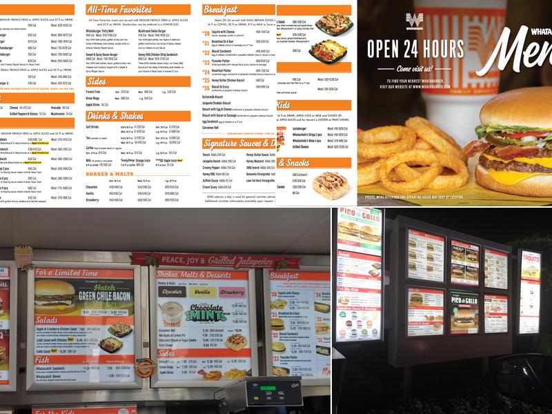 Whataburger Menu