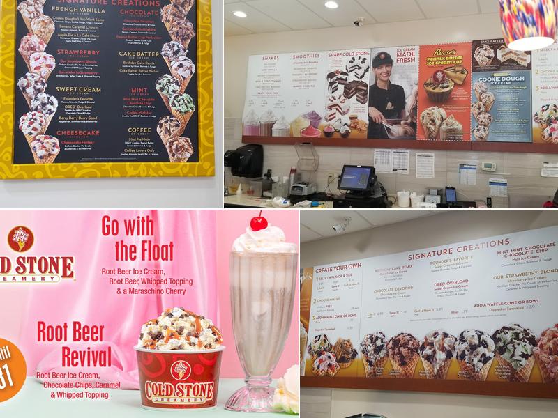 Cold Stone Creamery Menu