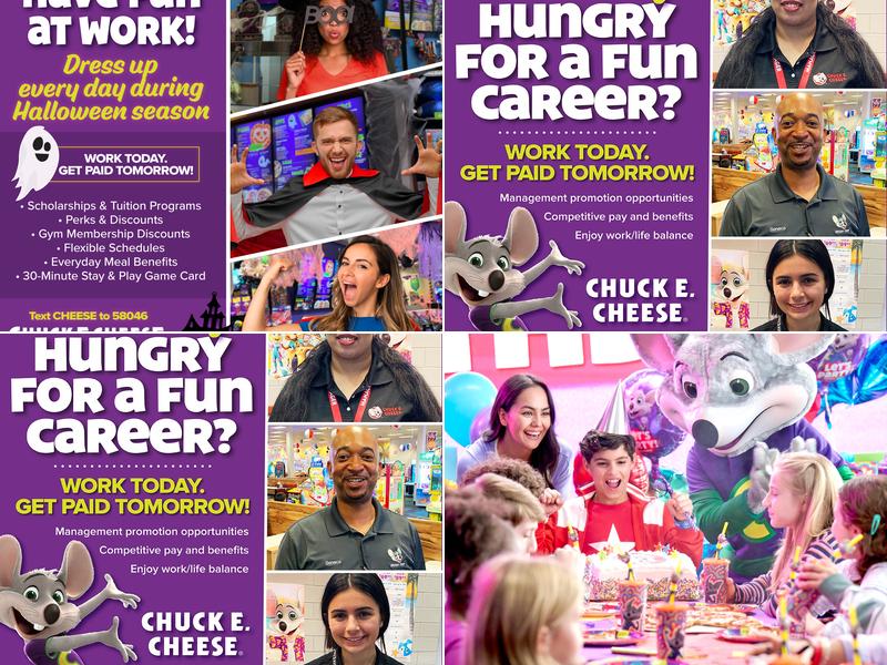 Chuck E. Cheese Menu