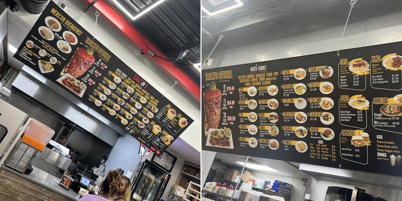 365 Tacos Singleton Menu