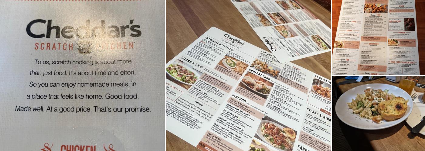 Cheddar's Scratch Kitchen Menu