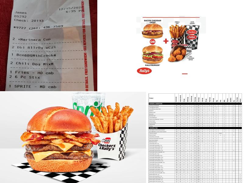 Rally's Menu