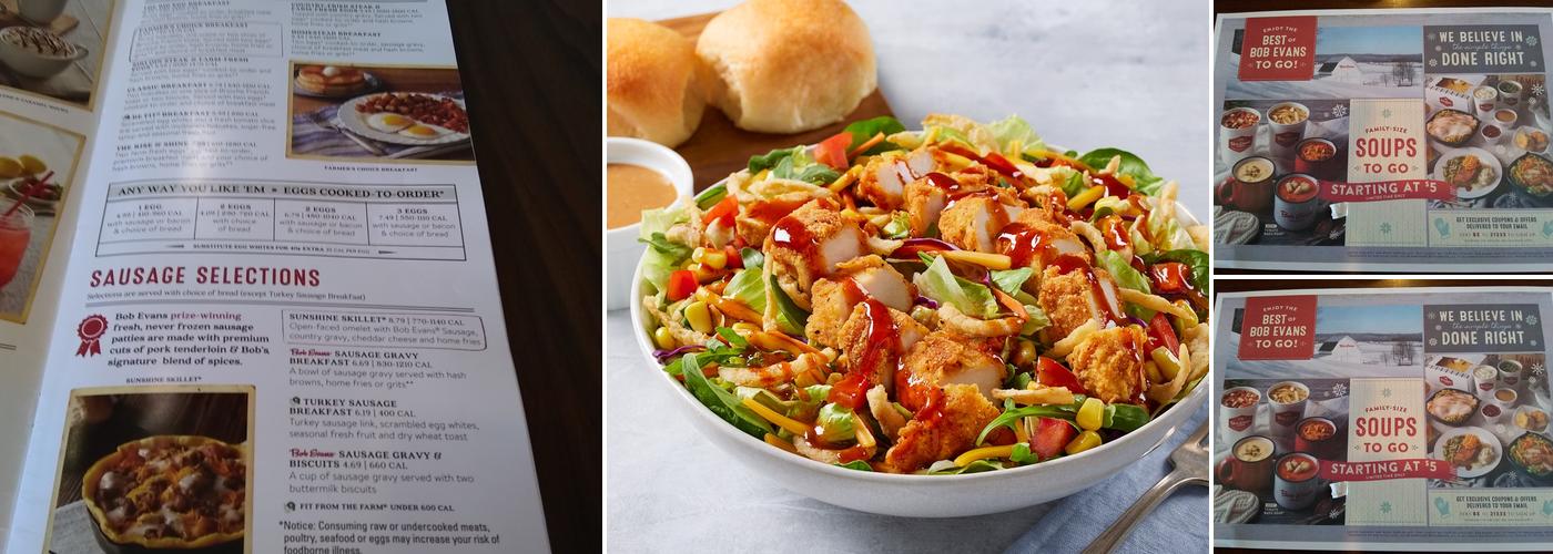 Bob Evans Menu
